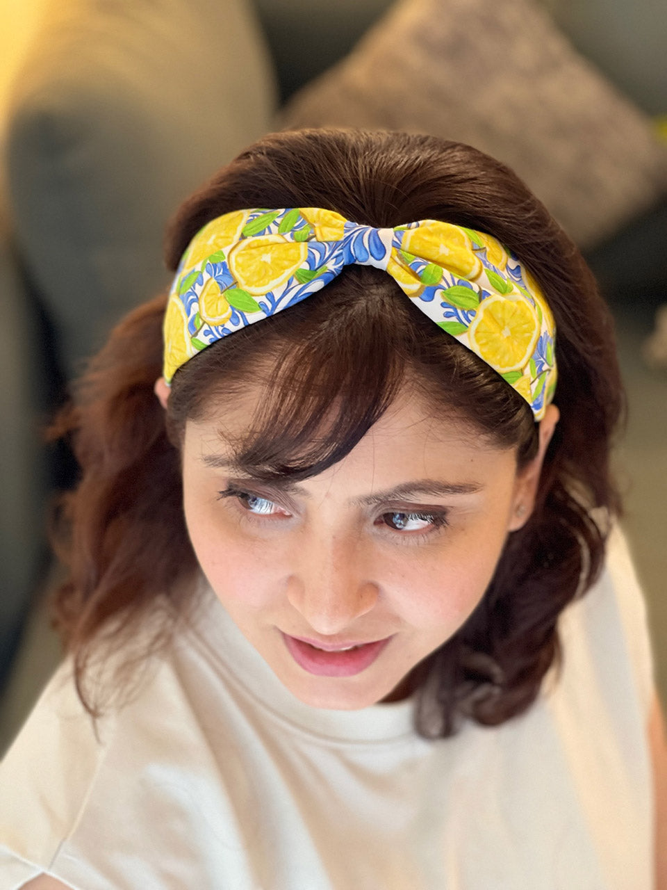 Set Of 2-melon & Citrus Handmade Headbands