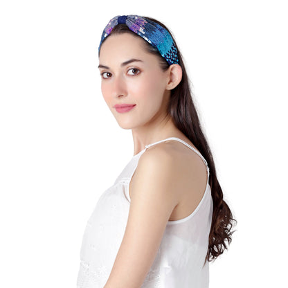 Serena Blue Studded Headband/Hairband - Joey & Pooh