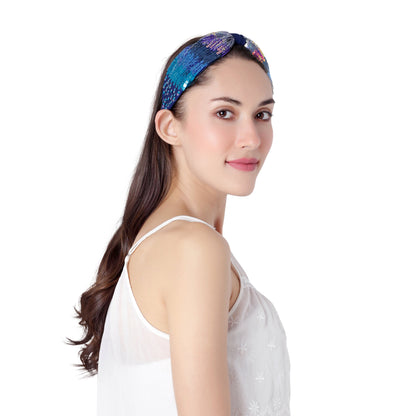 Serena Blue Studded Headband/Hairband - Joey & Pooh