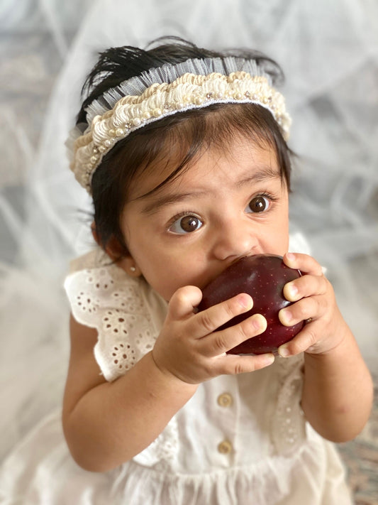 Baby Tabitha Ivory Handmade Headband