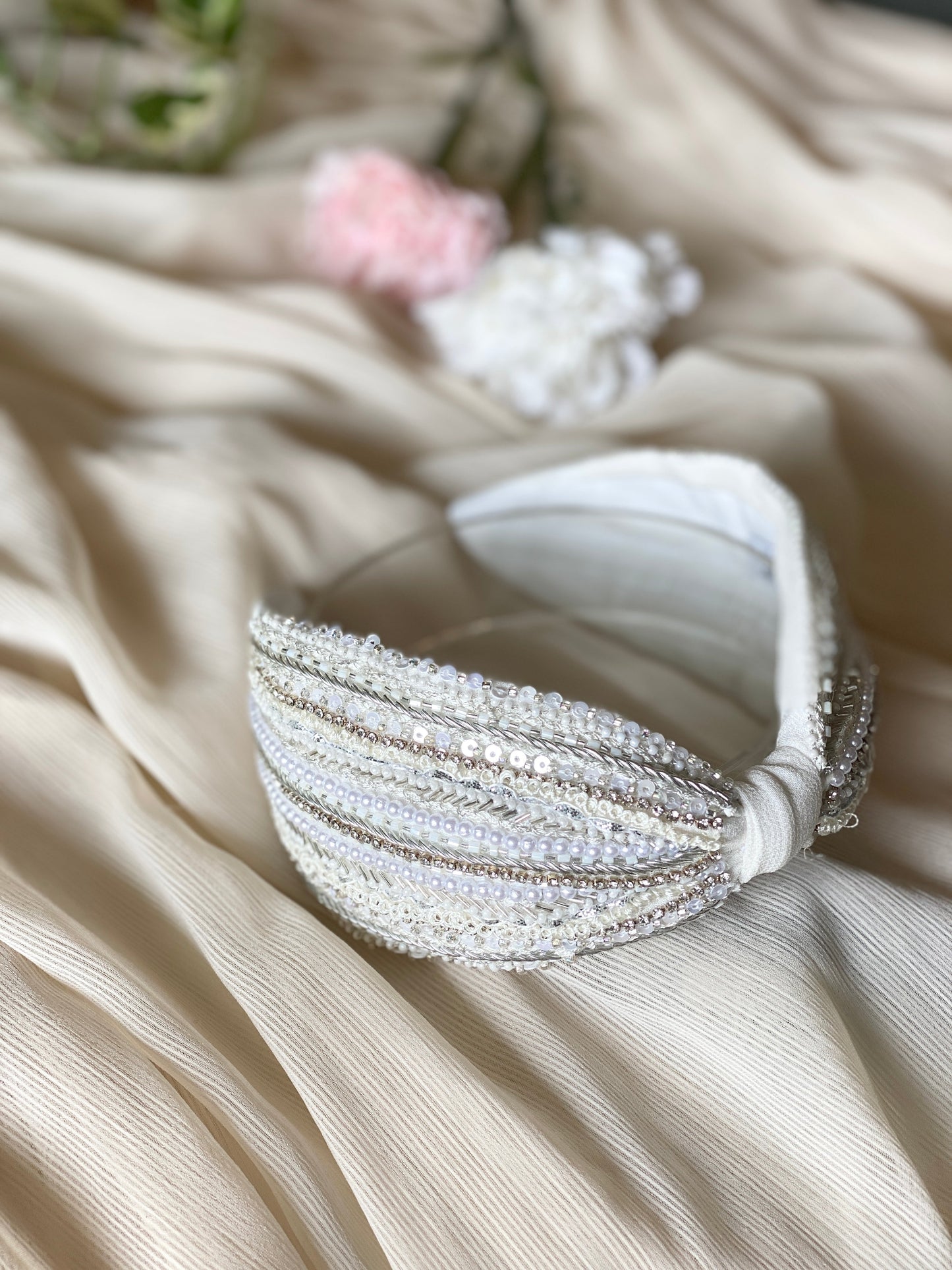 Taylor Ivory | Embellished Headband