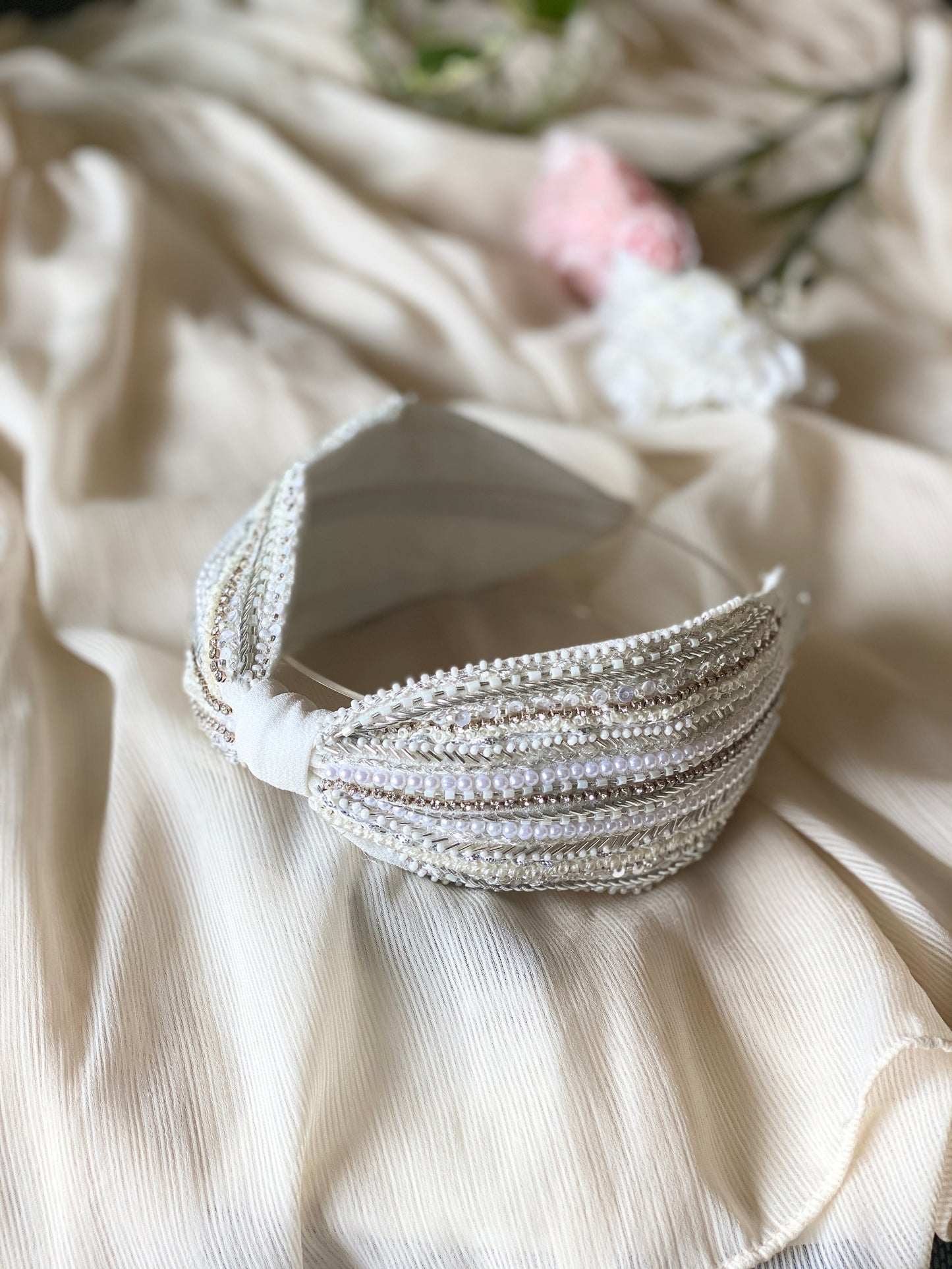 Taylor Ivory | Embellished Headband