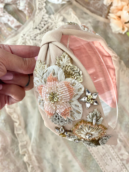 Estelle Hand Embroidered Headband/hairband - Joey & Pooh