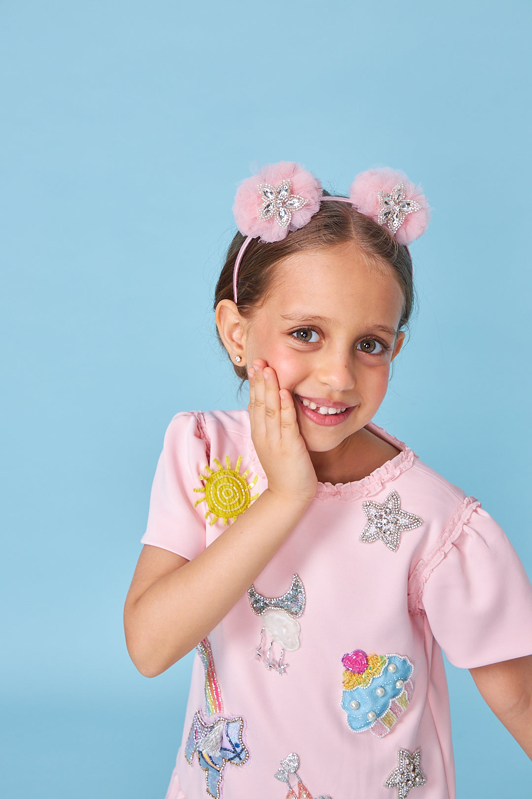 Darcey Pink Embellished Dress