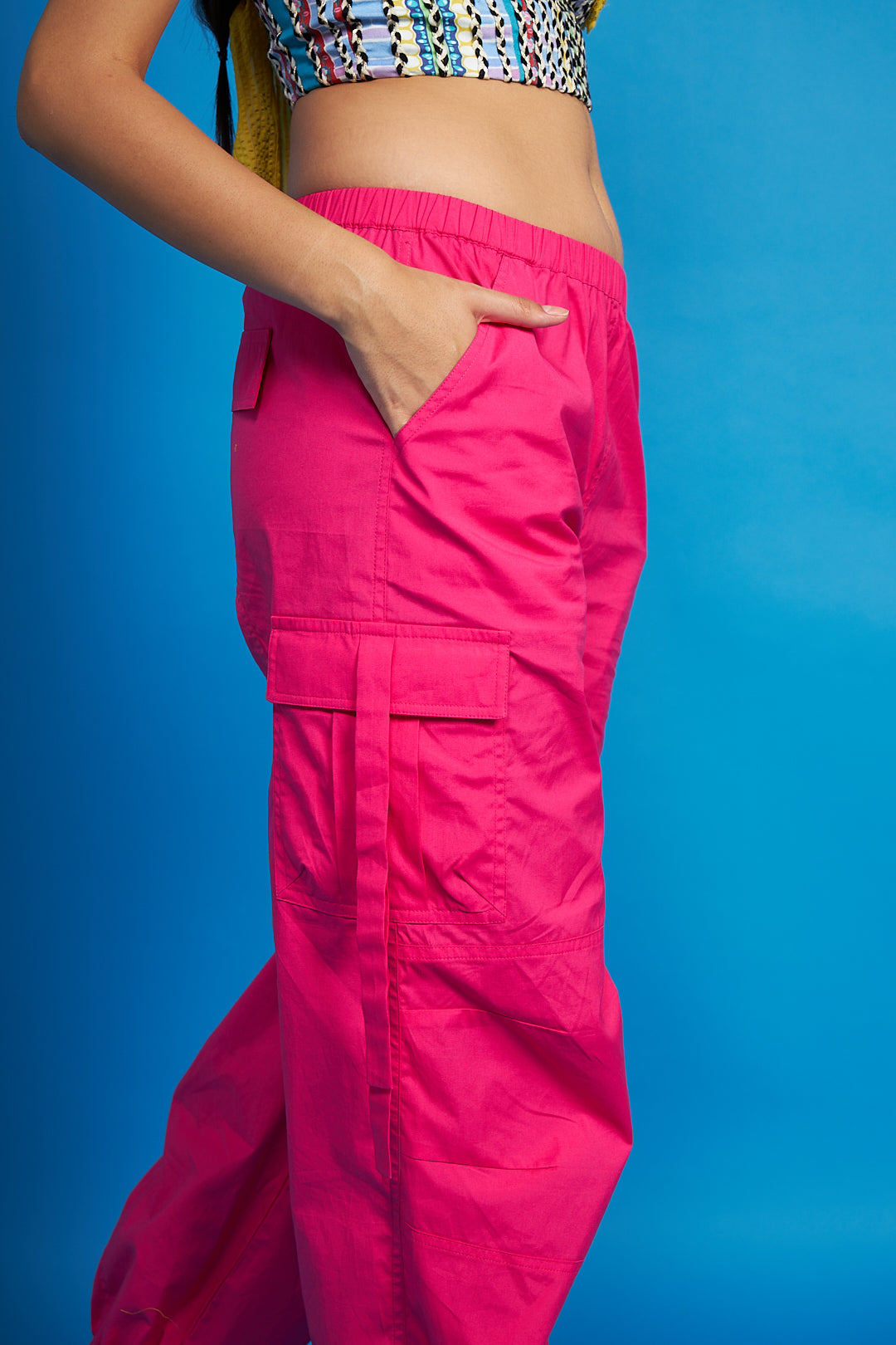 Farah Hot Pink Cargo Trousers