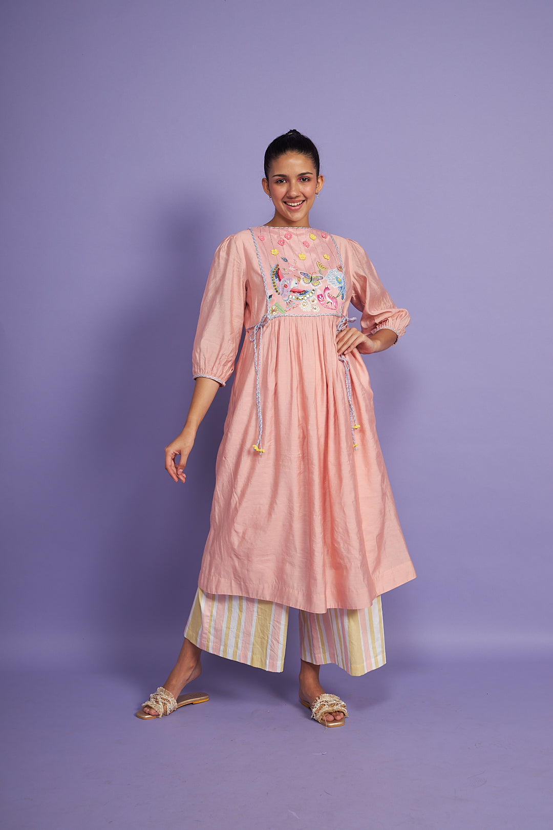 Sparrow Pink Dress Co-ord