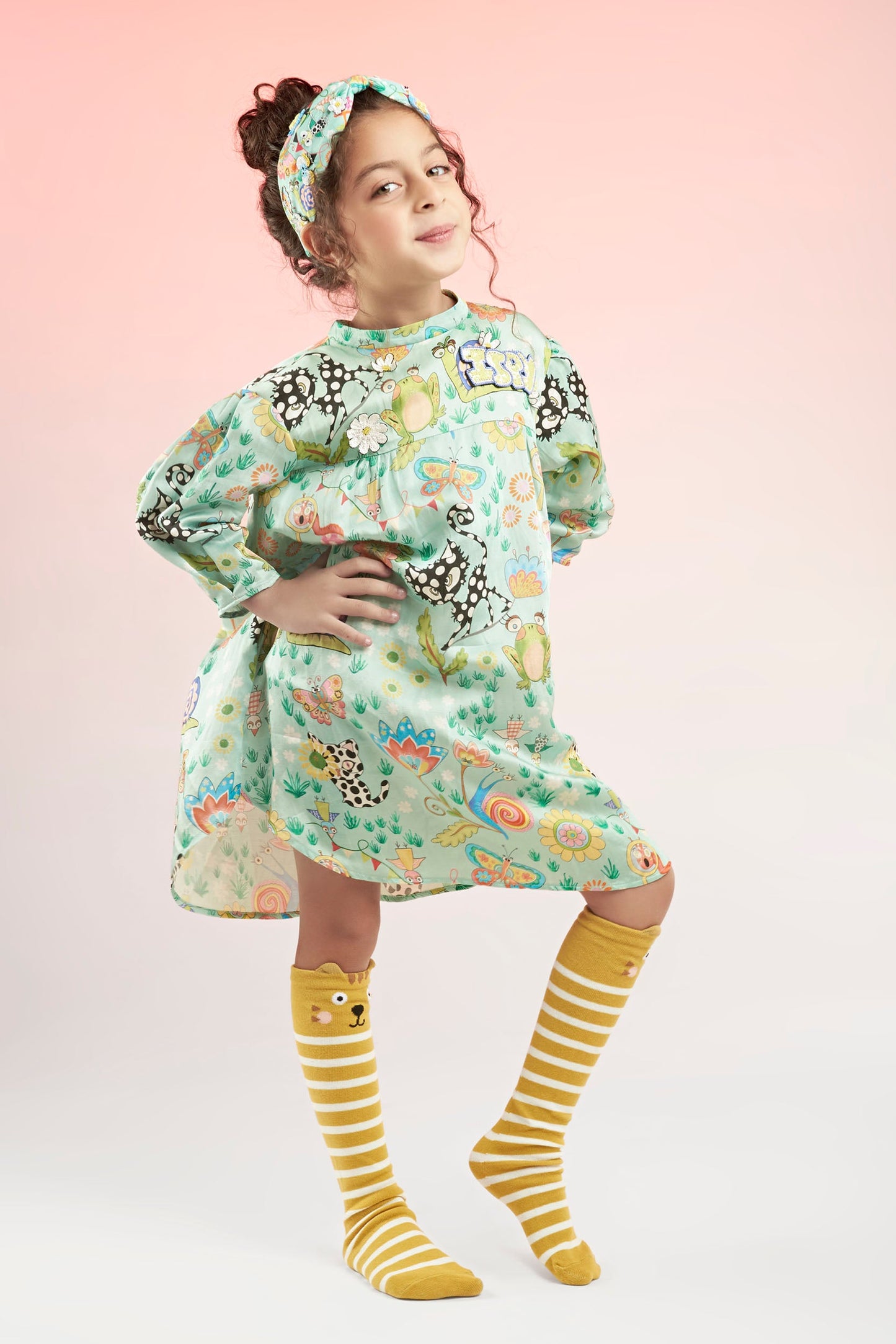 Once and Floral Printed Dress Mini Kids