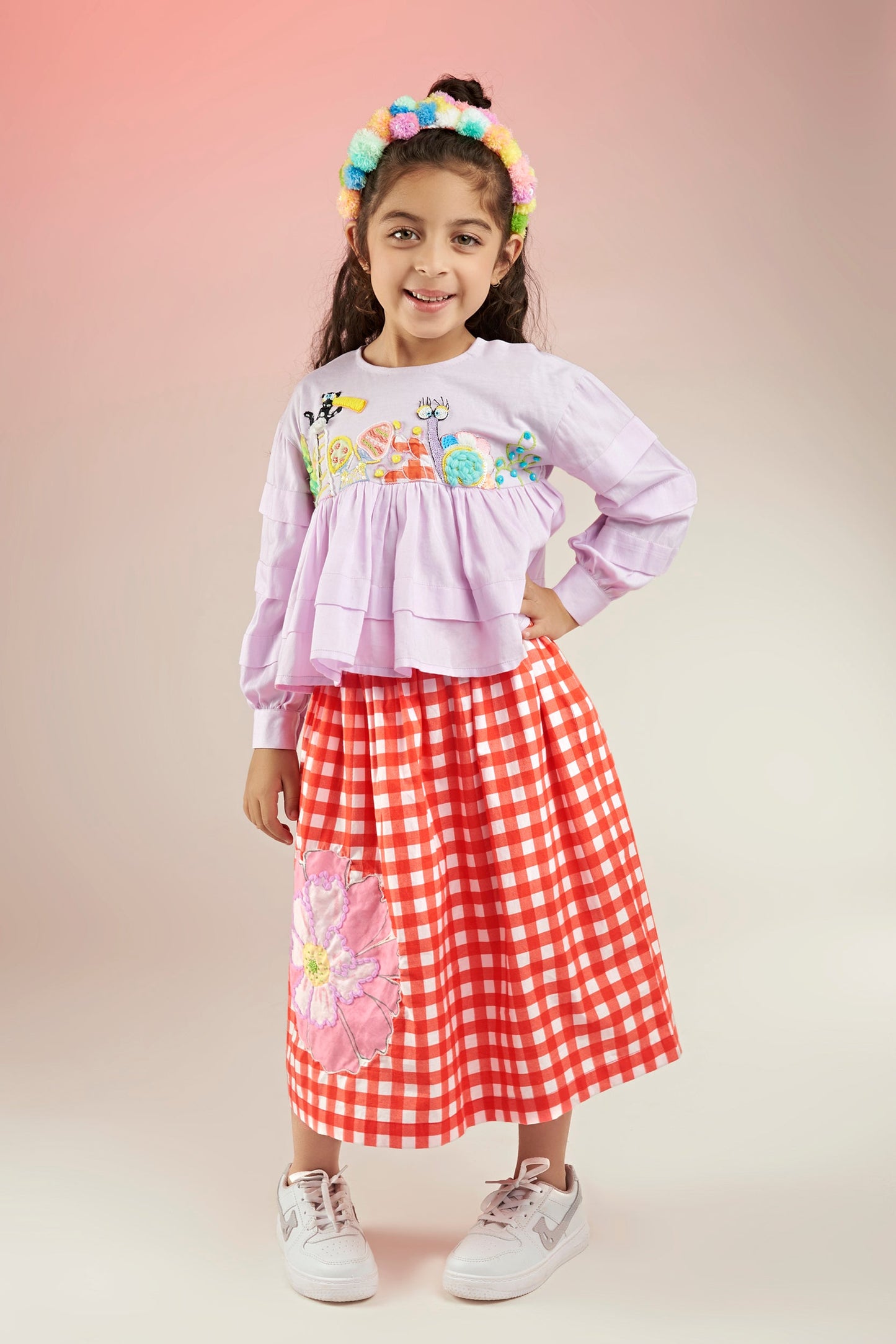 A-Very Kat Blouse/Top & Bobo Skirt Co-ord Set Mini Kids - Joey & Pooh