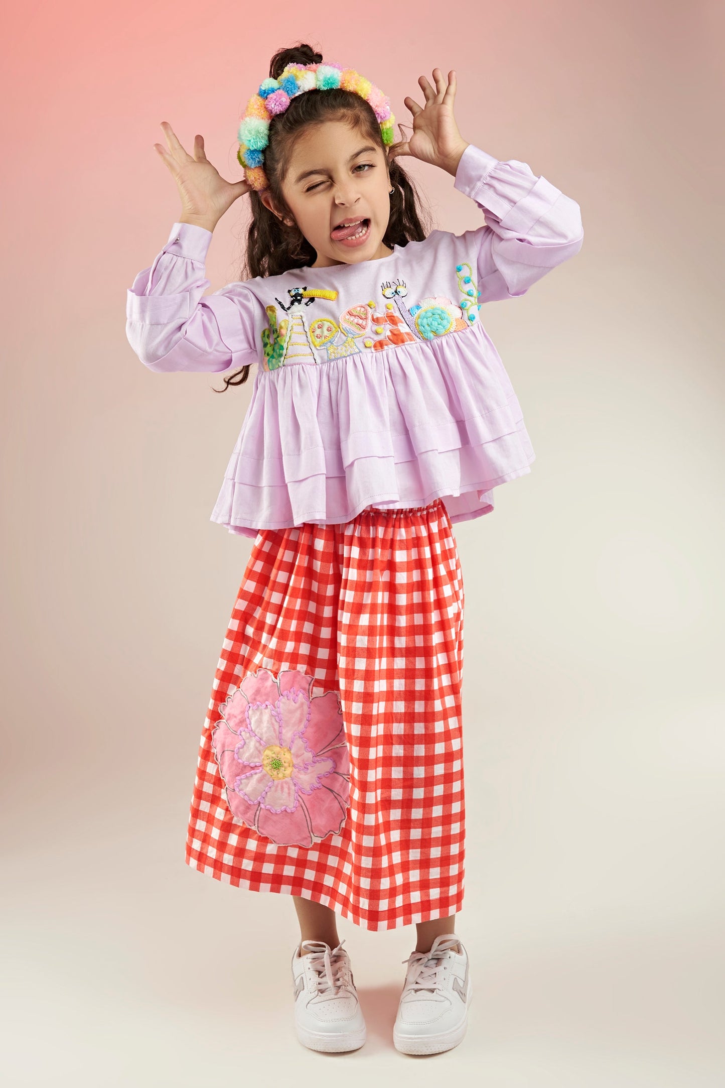 A-Very Kat Blouse/Top & Bobo Skirt Co-ord Set Mini Kids - Joey & Pooh