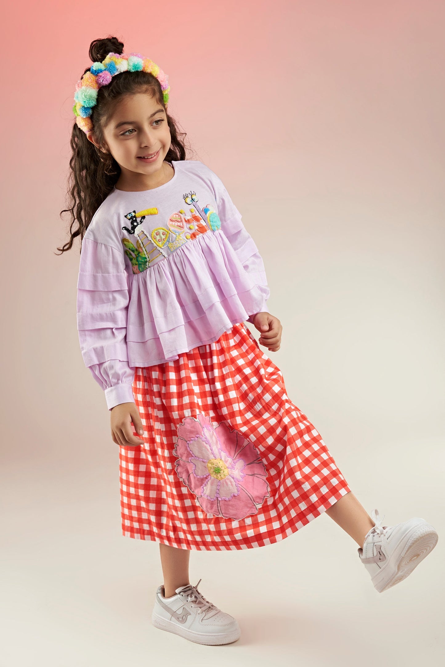 A-Very Kat Blouse/Top & Bobo Skirt Co-ord Set Mini Kids - Joey & Pooh