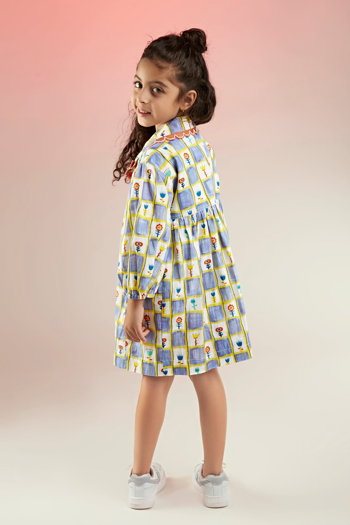 Buddy Buds Scallop Embellished Printed Jacket Dress Kids - Joey & Pooh