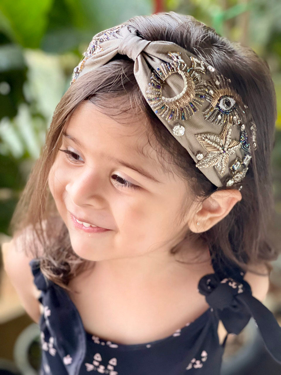 Tinsel Embroidered Headband Kids