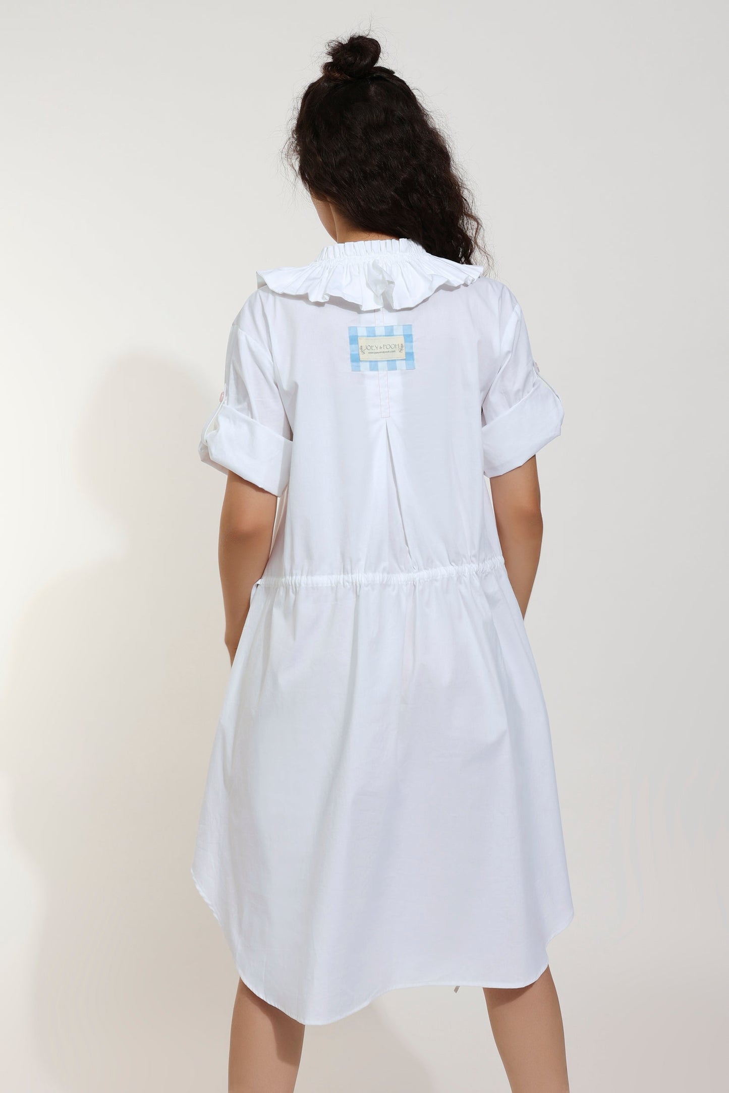 Mad Maze Embroidered White Dress (Joey & Pooh)