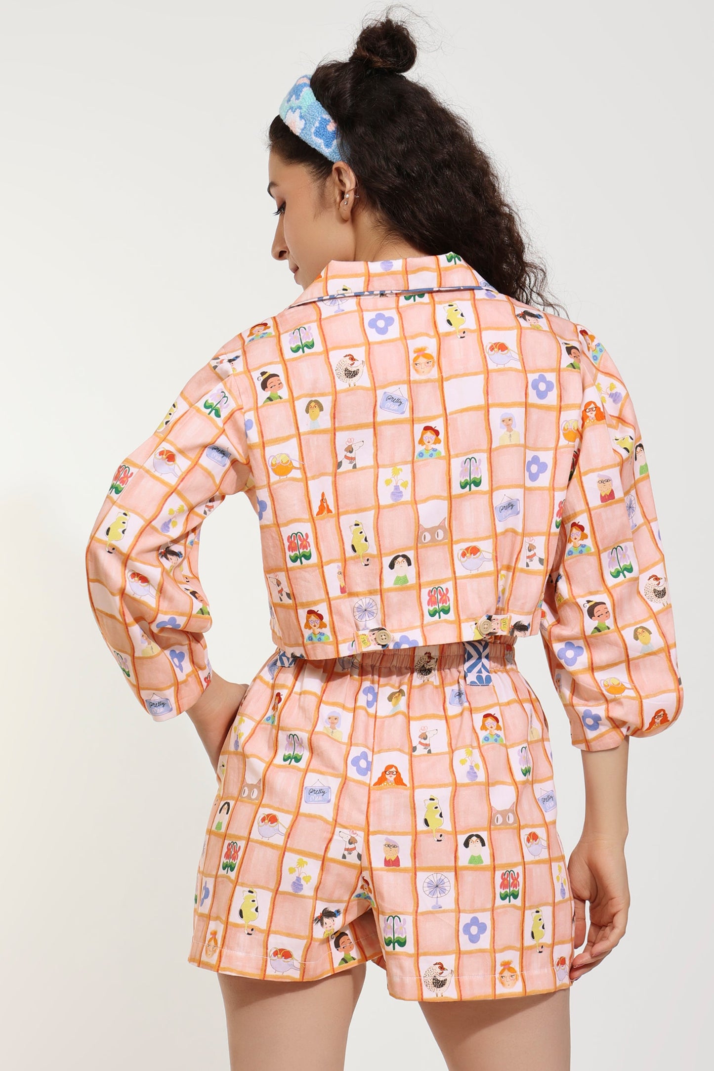 Peeking Peeps Printed Jacket Co-ord Set