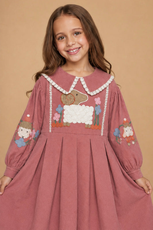 Mary Lamb Girls Embroidered Dress