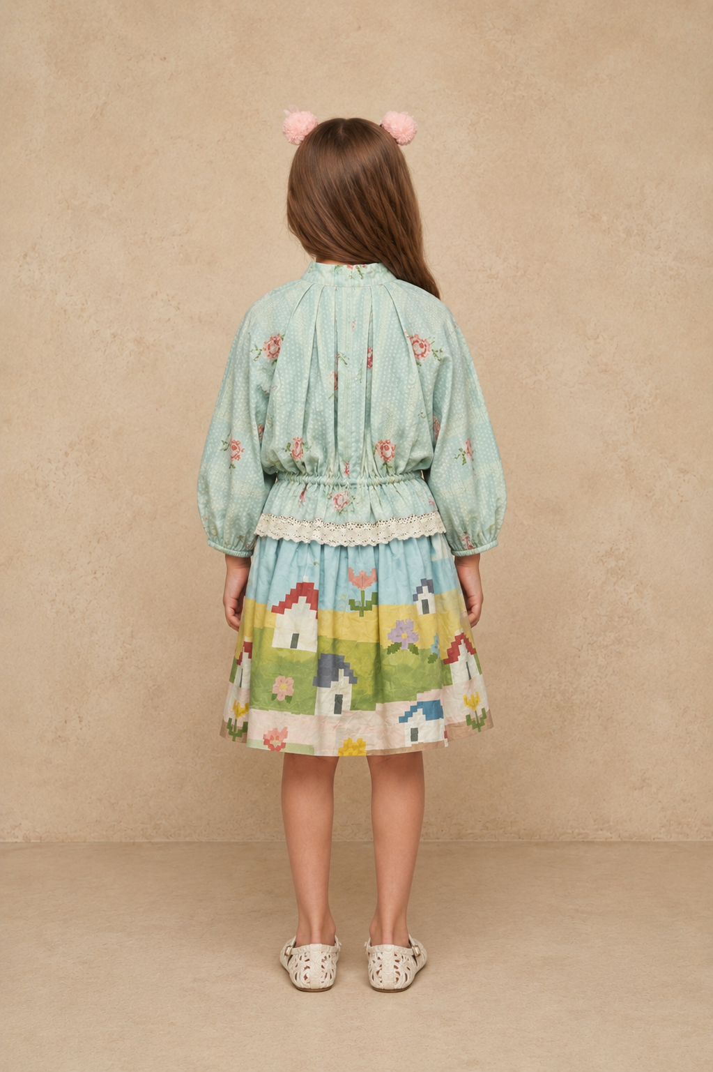 Judith Girls Blouse Skirt Coord