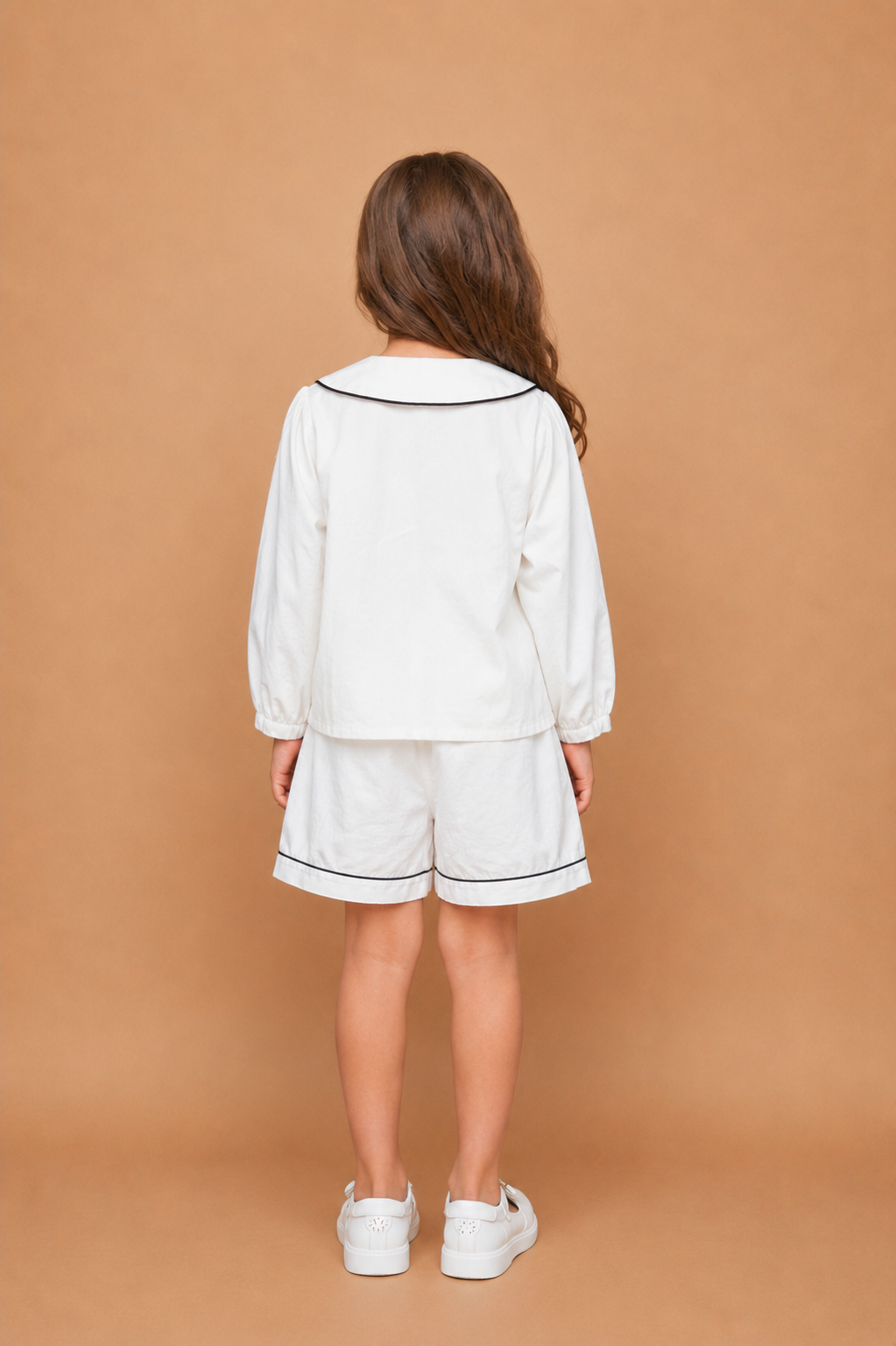 Liora Girls embroidered Blouse With Shorts