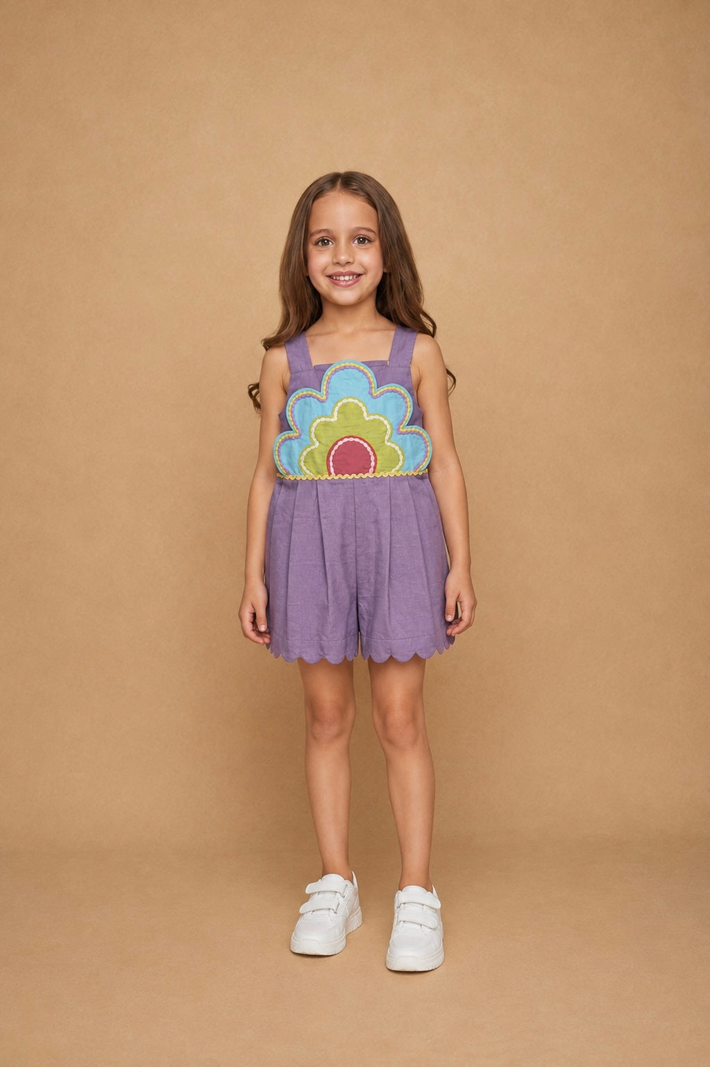 Kiki Purple girls Playsuit