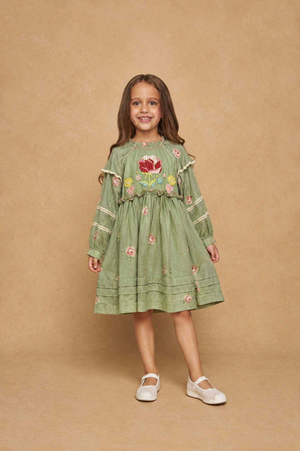 Judith Green Embellished Dress