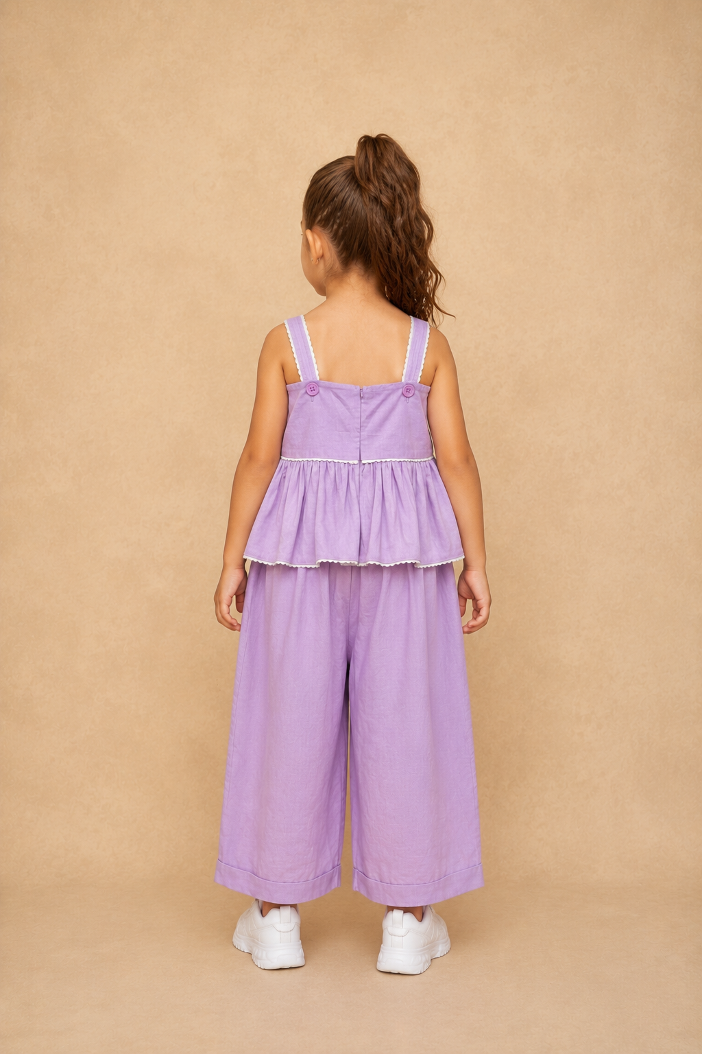 Avery Lavender Embroidered Jumpsuit