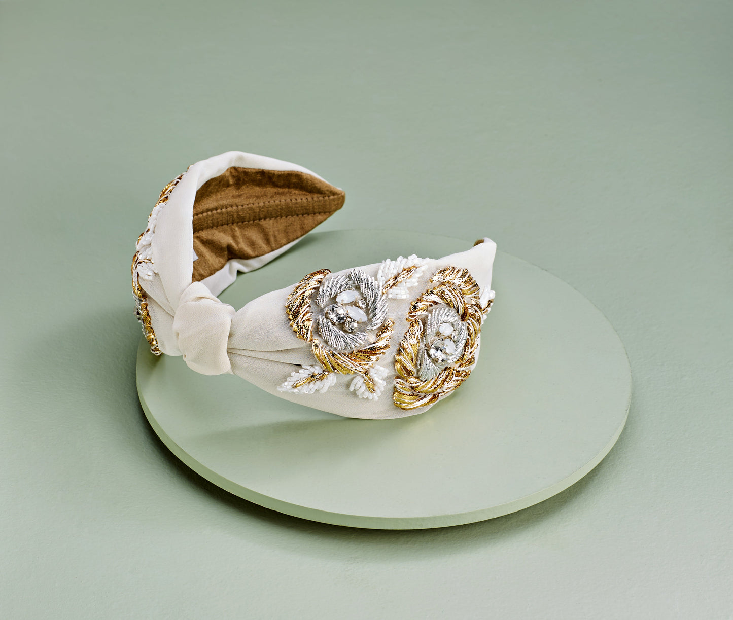 Jacqueline Ivory Hand Embellished Headband/Hairband - Joey & pooh